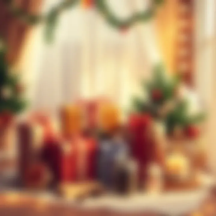 Thoughtful Gift Selection A cozy setup with a selection of thoughtful gifts