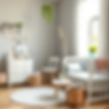 Functional Furniture Arrangement in Nursery Functional furniture arrangement in a nursery