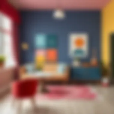 A well-decorated room illustrating the effect of color choice