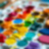 Vibrant Oil Paints on Palette A palette filled with vibrant oil paints in various colors