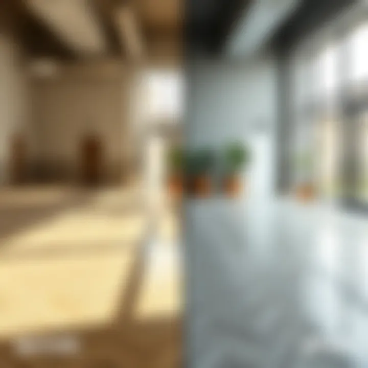 Transformative Floor Renovation: Before and After Before and after comparison of floor renovation