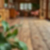 Restored wooden floor showcasing natural beauty