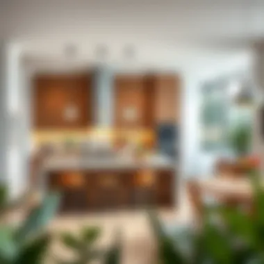 Stylish Open Kitchen Stylish open kitchen with modern decor and spacious layout