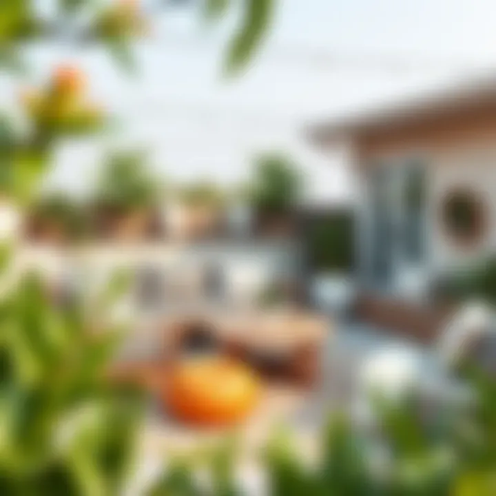 Functional Outdoor Seating Functional outdoor seating arrangement for relaxation