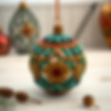 Unique handmade ornaments showcasing craftsmanship