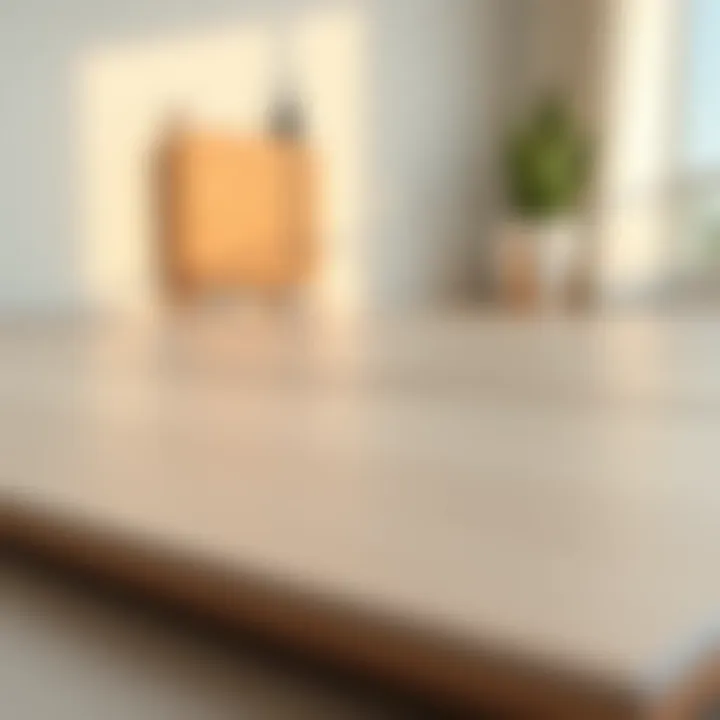 Close-up of flooring laid on a surface