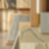 Selection of various flooring materials