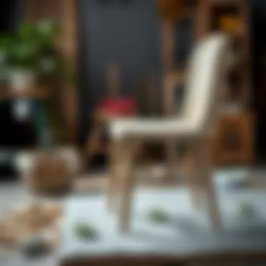 Preparation of chair for painting