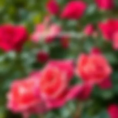 Diagram illustrating rose care techniques and environmental needs