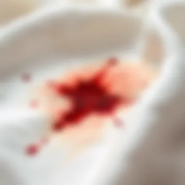 Hair Dye Stain on Fabric Fabric stained with hair dye