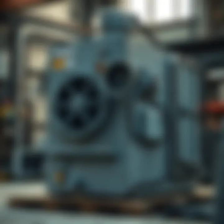 High-performance metal drying machine in industrial setting