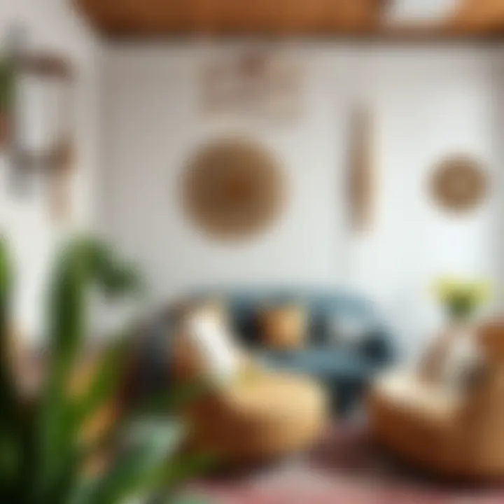 Cozy Seating Area Cozy seating area with decorative elements