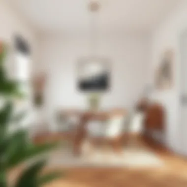 A beautifully arranged dining space showcasing Scandinavian design principles