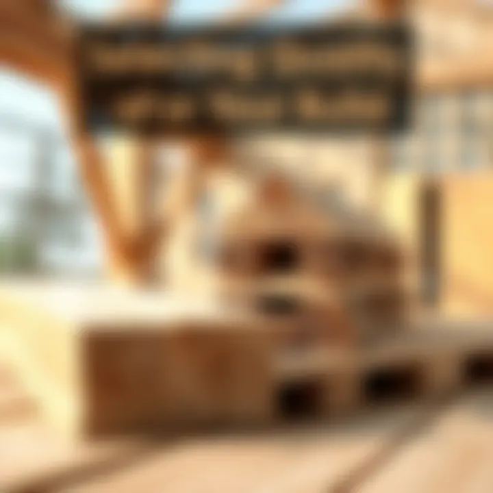 Selection of high-quality timber for construction