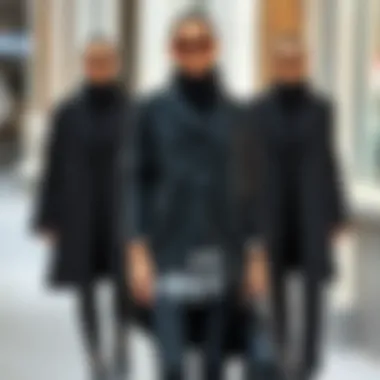 Layering Techniques with Black Garments Fashionable layering techniques with black garments