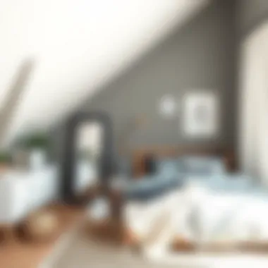 Embracing Minimalism in Attic Bedroom Decor Minimalistic design for a small attic bedroom