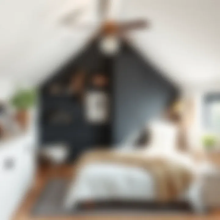 Clever Storage Solutions in a Small Attic Bedroom Stylish small attic bedroom with clever storage solutions