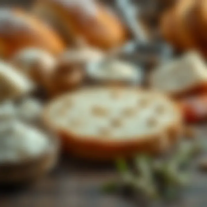 Ingredients laid out for small bread
