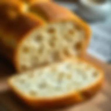 Sliced small bread showcasing soft texture