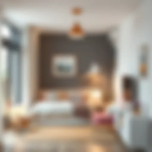 Creative use of light in a small room