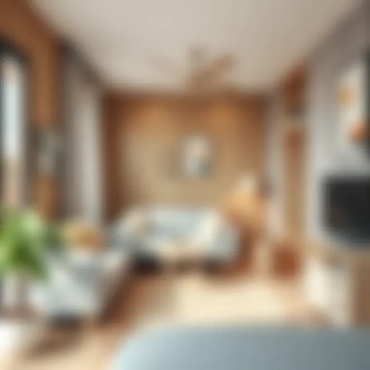 cozy small room with multifunctional furniture