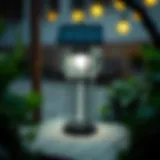 Innovative solar-powered lamp design showcasing eco-friendly lighting