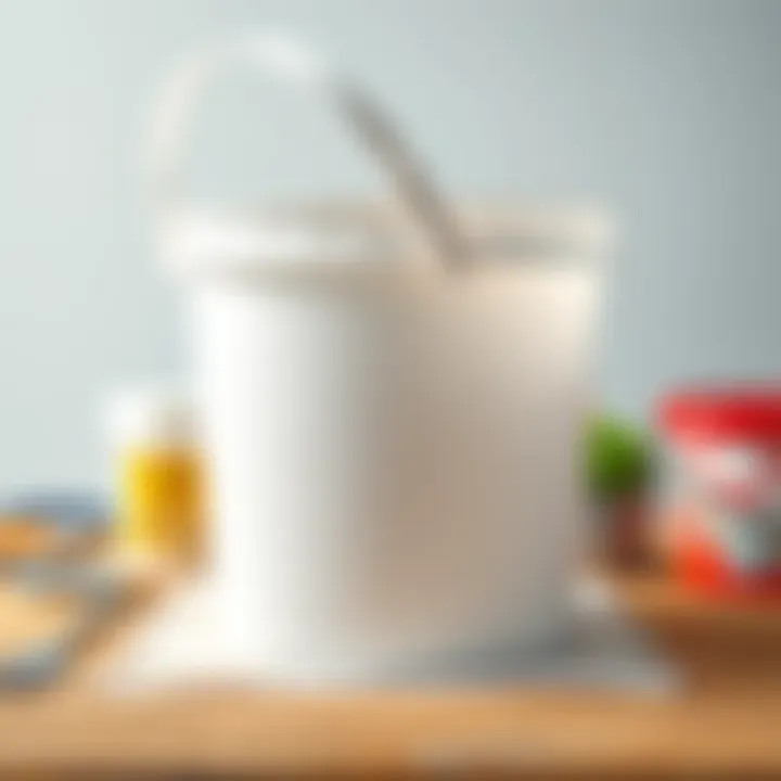 A spotless plastic paint bucket after cleaning