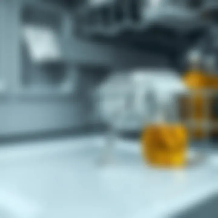 Visual representation of effective stain removal methods for dishwashers