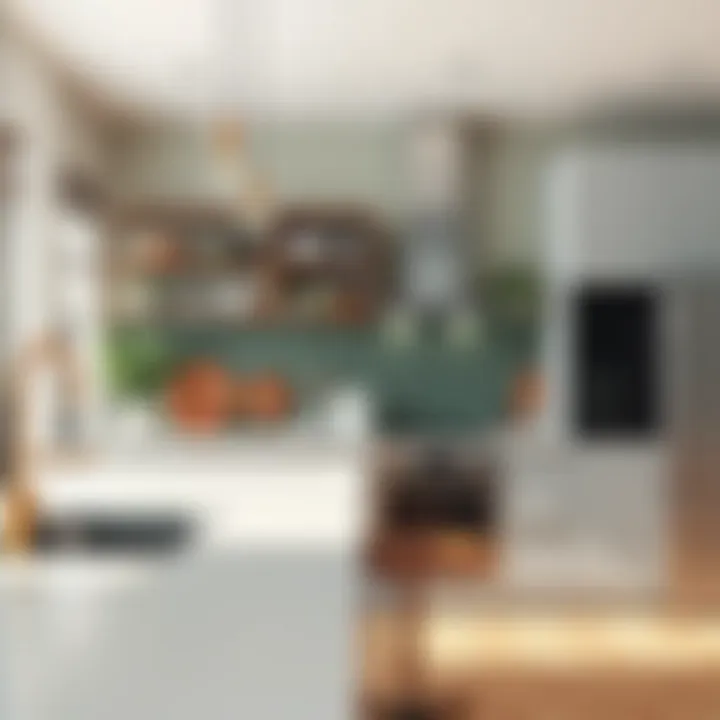 A Stylish Kitchen with Stain-Resistant Features Stylish kitchen featuring a stain-resistant countertop