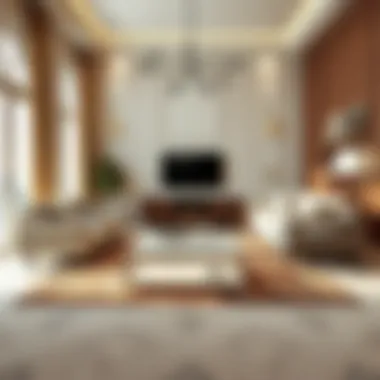 A well-maintained carpet in a stylish living room