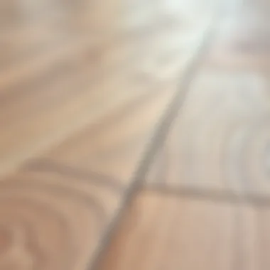 Close-up of water-based laminate flooring texture