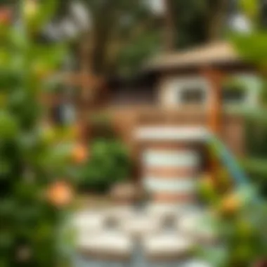 Innovative rainwater harvesting system in a backyard