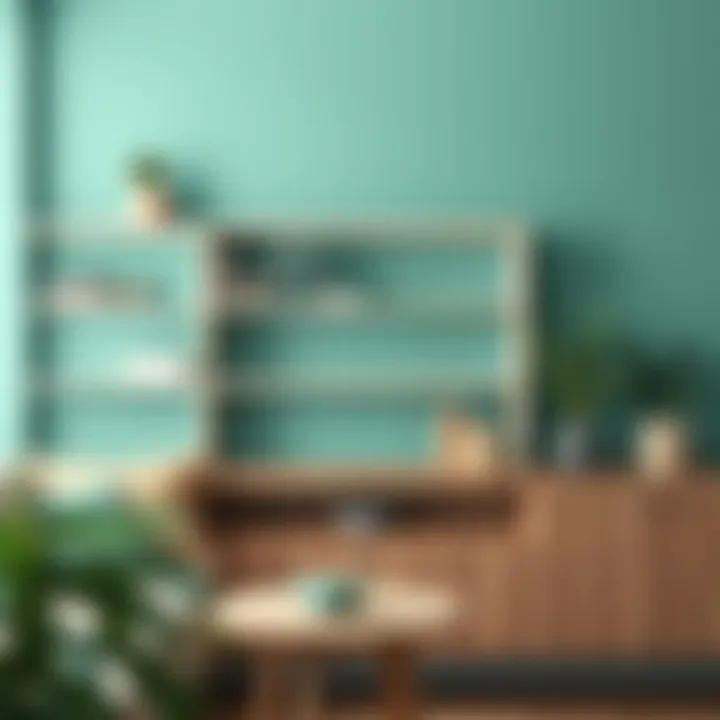 A color palette displaying combinations with aqua green.