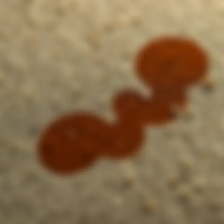 Understanding Suede Fabric and Its Care Close-up of suede texture showing dirt and stains