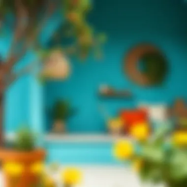 Vibrant color palette of sunta boyası applications