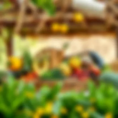 Harvest time showcasing bountiful agricultural produce