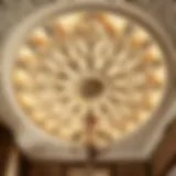 Elegant ceiling design showcasing intricate patterns