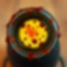 Vibrant tea stains inside a thermos