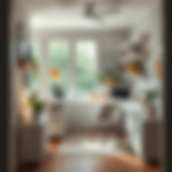 efficient workspace in a tiny office