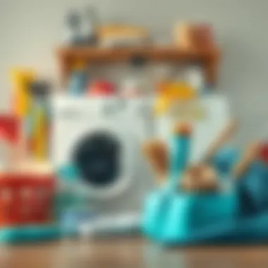 Cleaning tools for maintaining the washing machine