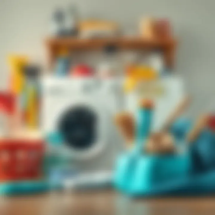 Cleaning tools for maintaining the washing machine