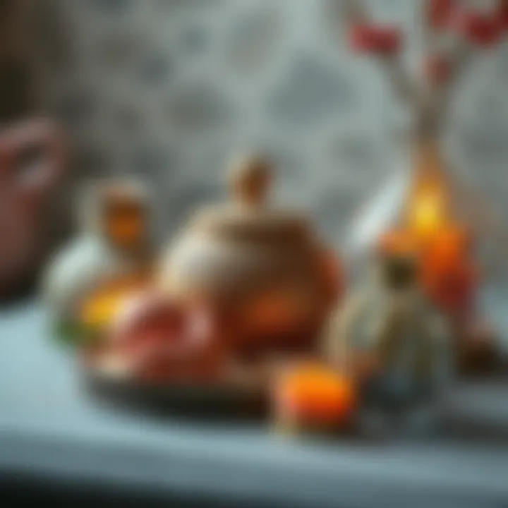 Elegant decorative items for a wedding trousseau