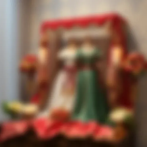 Traditional Wedding Trousseau Traditional wedding trousseau displayed elegantly