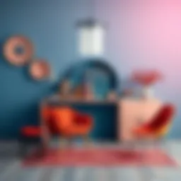 Color theory illustration showcasing harmonious color combinations.