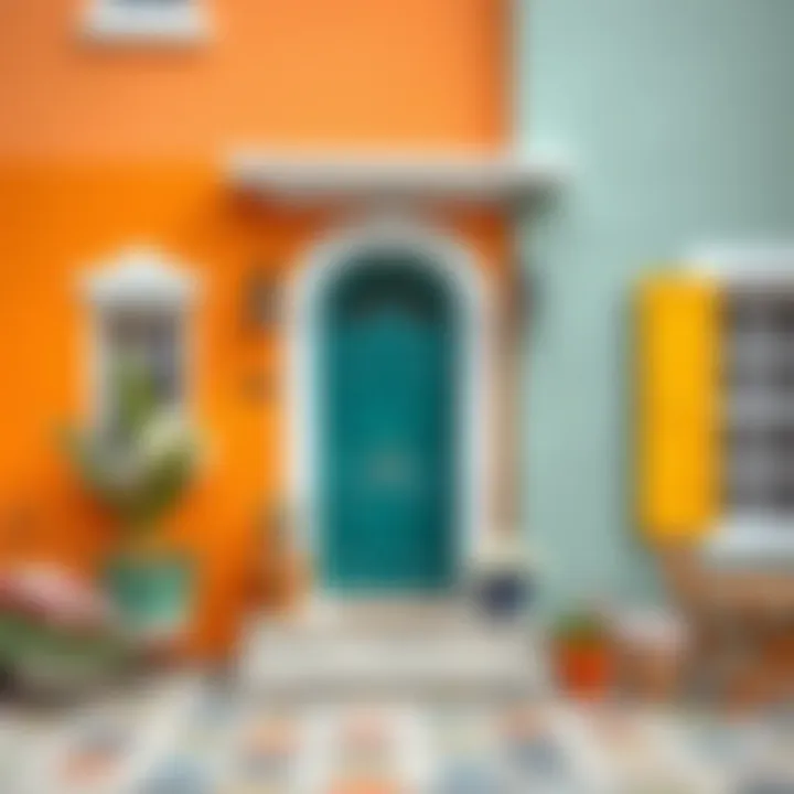 Aesthetic Appeal of Exterior Paints Vibrant exterior paint colors showcasing aesthetics