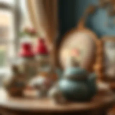 A collection of vintage decorative items