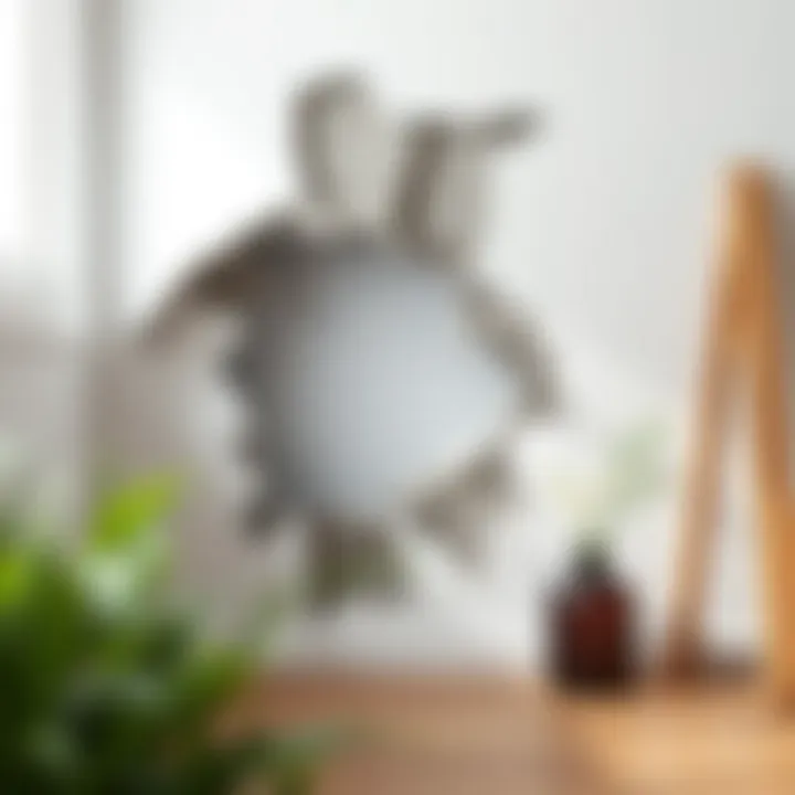 Illustration of water damage on a wall