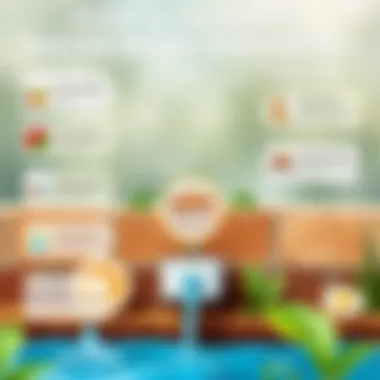 An informative infographic showing water-saving tips