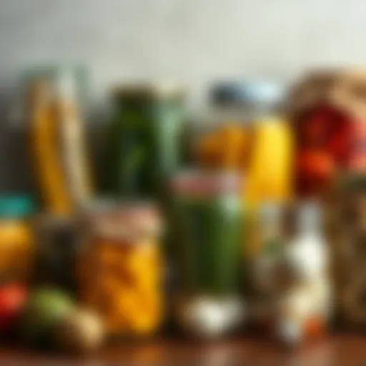 A collection of various jars showcasing the beauty of preservation