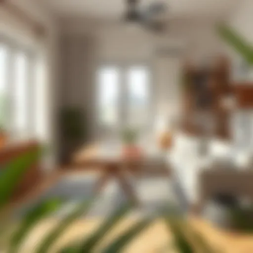 Cozy workspace with modern furniture